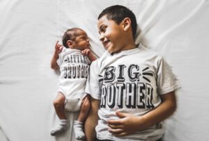 Toddler meeting a newborn sibling, overnight care with a second baby
